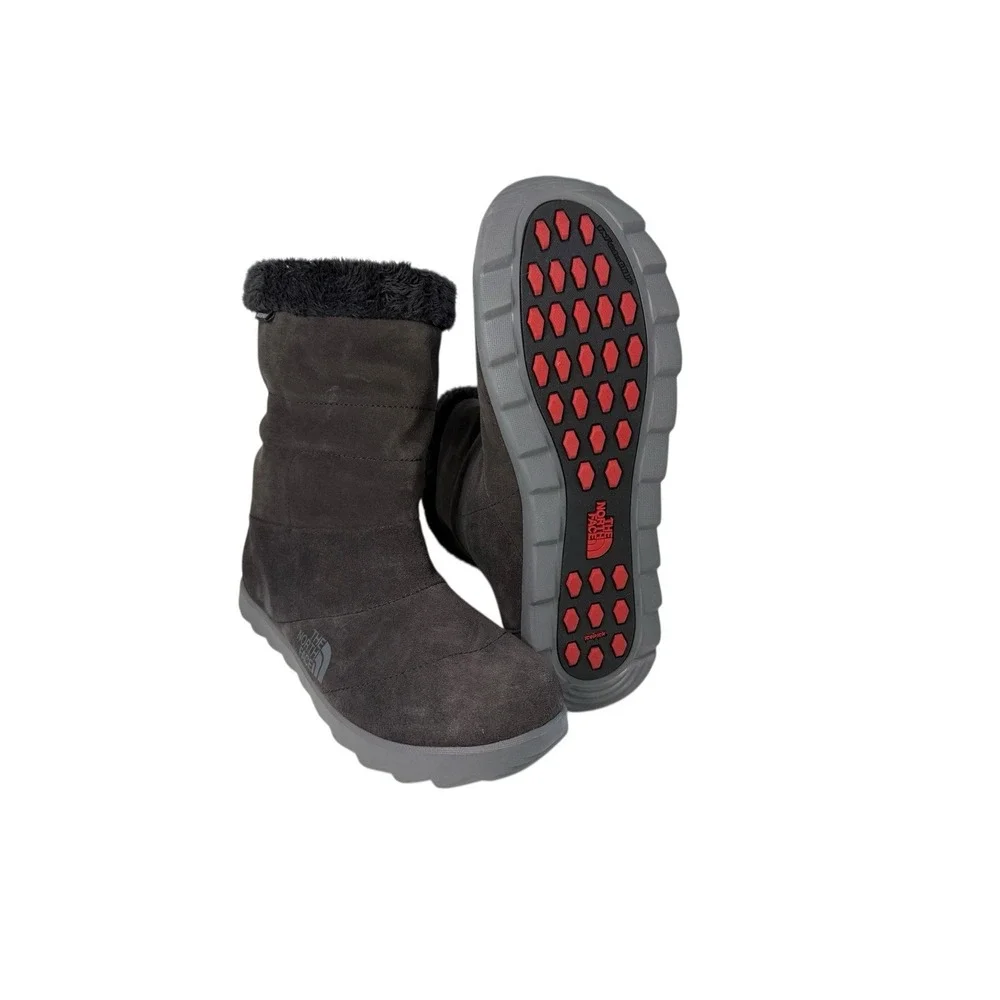 The North Face Nuptse Apres Brown Suede Waterproof Women's‎ Size 5 No Box